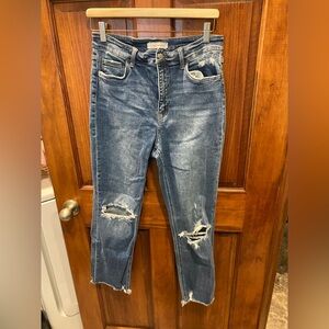 Flying Monkey Distressed Blue Jeans